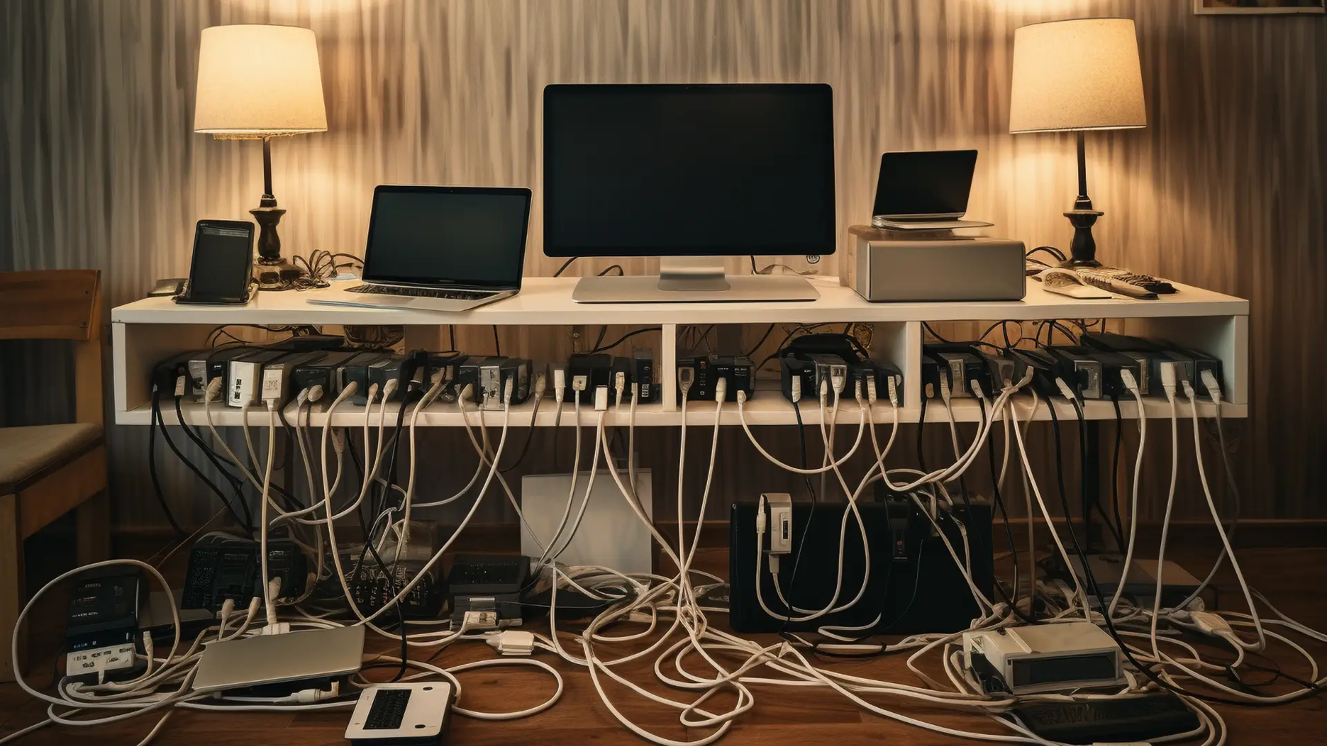 Connect Your Laptop to Screens and Devices Using a Single Cable — illustration